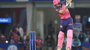Jos Buttler's triple boundaries in three balls off Shami