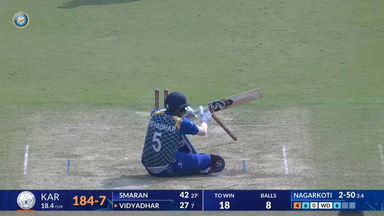 SMAT 2025, Karnataka vs Rajasthan: Fall of Wickets