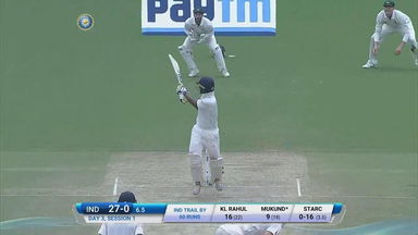 IND vs AUS 2017 - 2nd Test day 3 : Abhinav Mukund six
