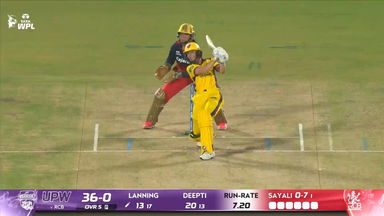 Six: Match 18, UP Warriorz vs Royal Challengers Bengaluru, WPL 2026: Meg Lanning Six