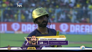 M29: KKR vs CSK – Dinesh Karthik Wicket