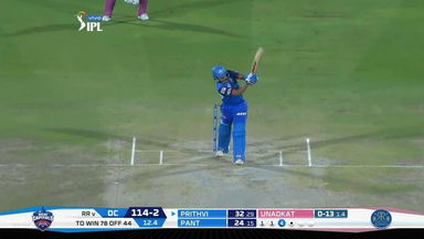 M40: RR vs DC – Prithvi Shaw Six