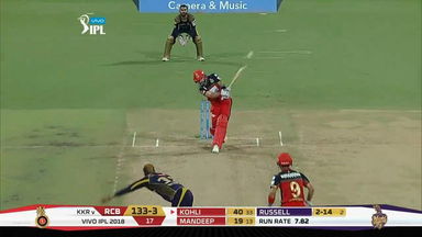 M29: RCB vs KKR – Virat Kohli Six