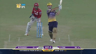 M49: KXIP vs KKR – Chris Lynn Six