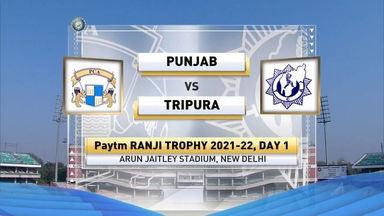 Ranji Trophy 2021-22, Punjab v Tripura, Day 1: Match Highlights