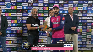M65: RR vs PBKS – RuPay On-The-Go 4s of the Match – Riyan Parag