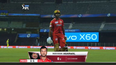 M08: PBKS vs CSK  – Mayank Agarwal Wicket