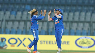 Maiden T20I wicket: Saika Ishaque has Wyatt stumped