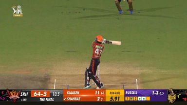 Final: KKR vs SRH – Shahbaz Ahmed Six
