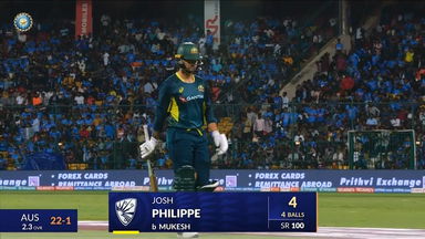 IND vs AUS 2023-24, 5TH T20I: Josh Philippe Wicket