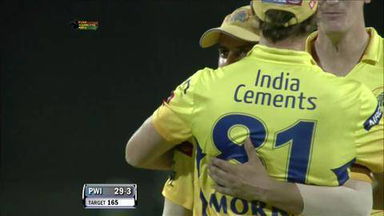 M42: PWI vs CSK – Robin Uthappa Wicket