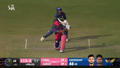 In the air...and misjudged! Riyan Parag gets lucky