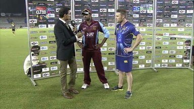 CLT20 2013 Q3: KM vs OT   –  Interview – Lahiru Thirimanne, Brendon McCullum
