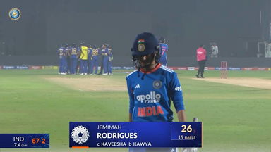 IND-W vs SL-W 2025, 2nd T20I: Jemimah Rodrigues Wicket
