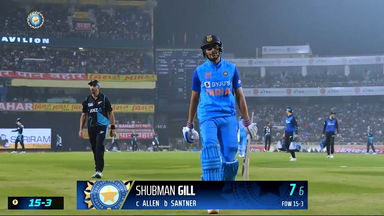 IND vs NZ 2023, 1ST T20I: Shubman Gill  Wicket
