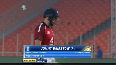IND vs ENG 2021, 5th T20I : Jonny Bairstow Wicket