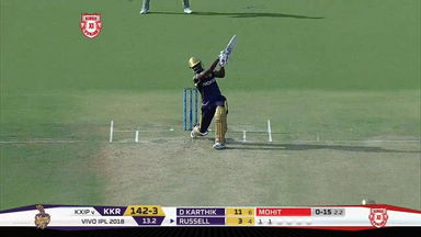 M44: KXIP vs KKR –  Andre Russell Six