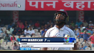 IND vs WI 2018, 2nd Test Day 3: Jomel Warrican Wicket