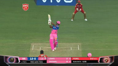 M32: PBKS vs RR – Evin Lewis Six