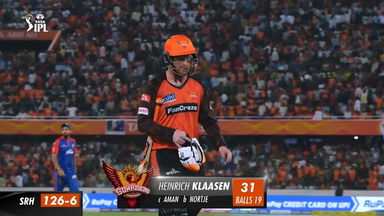 M34: SRH vs DC – Heinrich Klaasen Wicket