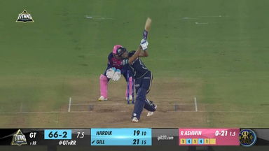 M23: GT vs RR –  Shubman Gill  Six