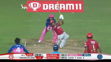 M09: RR vs KXIP – Mayank Agarwal Six