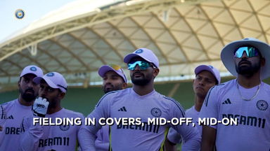 Team India's high-octane fielding session ahead of the pink-ball Test