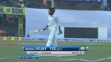 IND vs SL 2017, 3rd Test Day 1: Murali Vijay Wicket