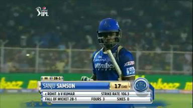 M9: RR vs MI – Sanju Samson Wicket
