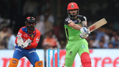 M44: RCB vs GL – Kohli slams Kaushik for 30 runs in an over!