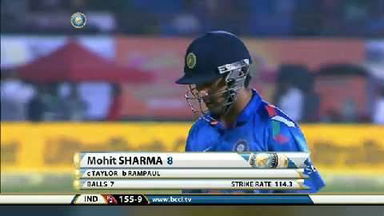 1ST ODI: IND vs WI – Mohit Sharma Wicket