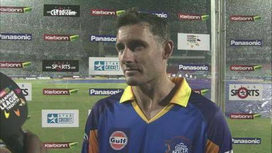 CLT20 2013 M3: CSK vs TTN   –  Interview – Michael Hussey