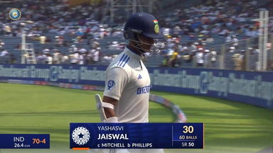 IND vs NZ 2024, 2nd Test: Yashasvi Jaiswal Wicket