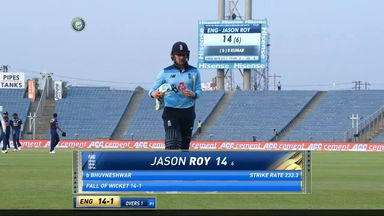 IND vs ENG 2021, 3RD ODI : Jason Roy Wicket