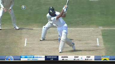 IND vs SA 2019, 1st Test, Day 1: Rohit Sharma Six