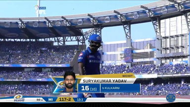 M27: MI vs RR – Suryakumar Yadav Wicket