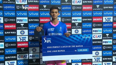 M18: RR vs KKR  – Vivo perfect catch of the match – Yashasvi Jaiswal