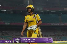 Wicket: Match 7, UP Warriorz vs Delhi Capitals, WPL 2026: Chloe Tryon Wicket