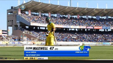 IND vs AUS 2019, 3rd ODI: Glenn Maxwell Wicket