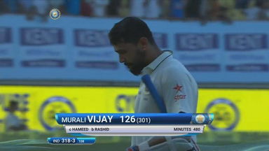 IND vs ENG 2016 - 1st Test, day 3 : Murali Vijay Wicket