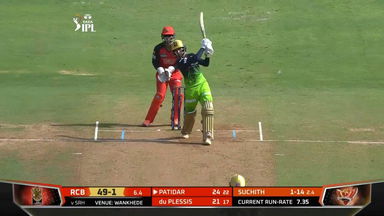 M54: SRH vs RCB – Rajat Patidar Six