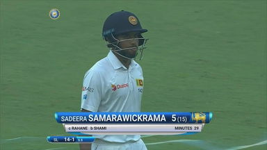 IND vs SL 2017, 3rd Test Day 4: Sadeera Samarawickrama Wicket