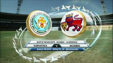 Ranji Trophy 2014-15: Karnataka v Mumbai, Mumbai 1st Innings Highlights
