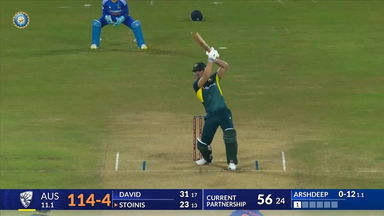 IND vs AUS 2023-24, 2ND T20I: Marcus Stoinis Six