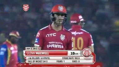 M50: KXIP vs RCB – Glenn Maxwell Wicket