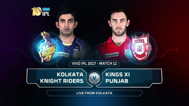 IPL 2017 M11: KKR vs KXIP  – Match Highlights