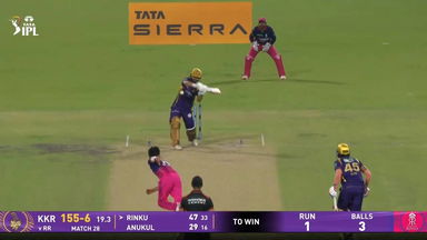IPL 2026 M28: KKR vs RR - Rinku Singh Six