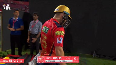 IPL 2025 M66: PBKS vs DC - Josh Inglis Wicket