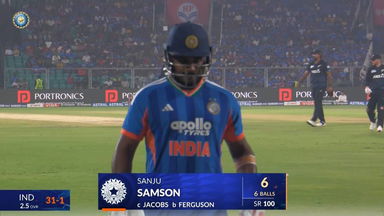 IND vs NZ 2026, 5th T20I: Sanju Samson Wicket