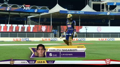 M46: KKR vs KXIP – Kamlesh Nagarkoti Wicket